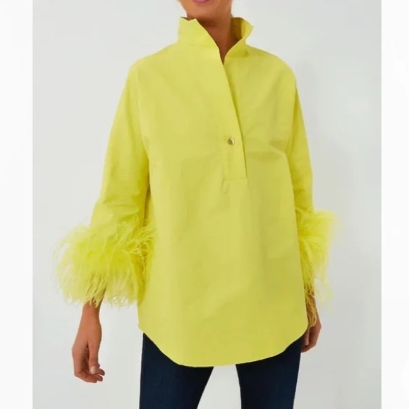 NWOT Tuckernuck  🍋Citron 🍋 Feather Willow Blouse size small *sold out online - Picture 2 of 9